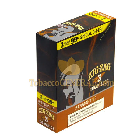 Zig Zag Straight Up Cigarillos 3 for 99 Cents 15 Packs of 3 1