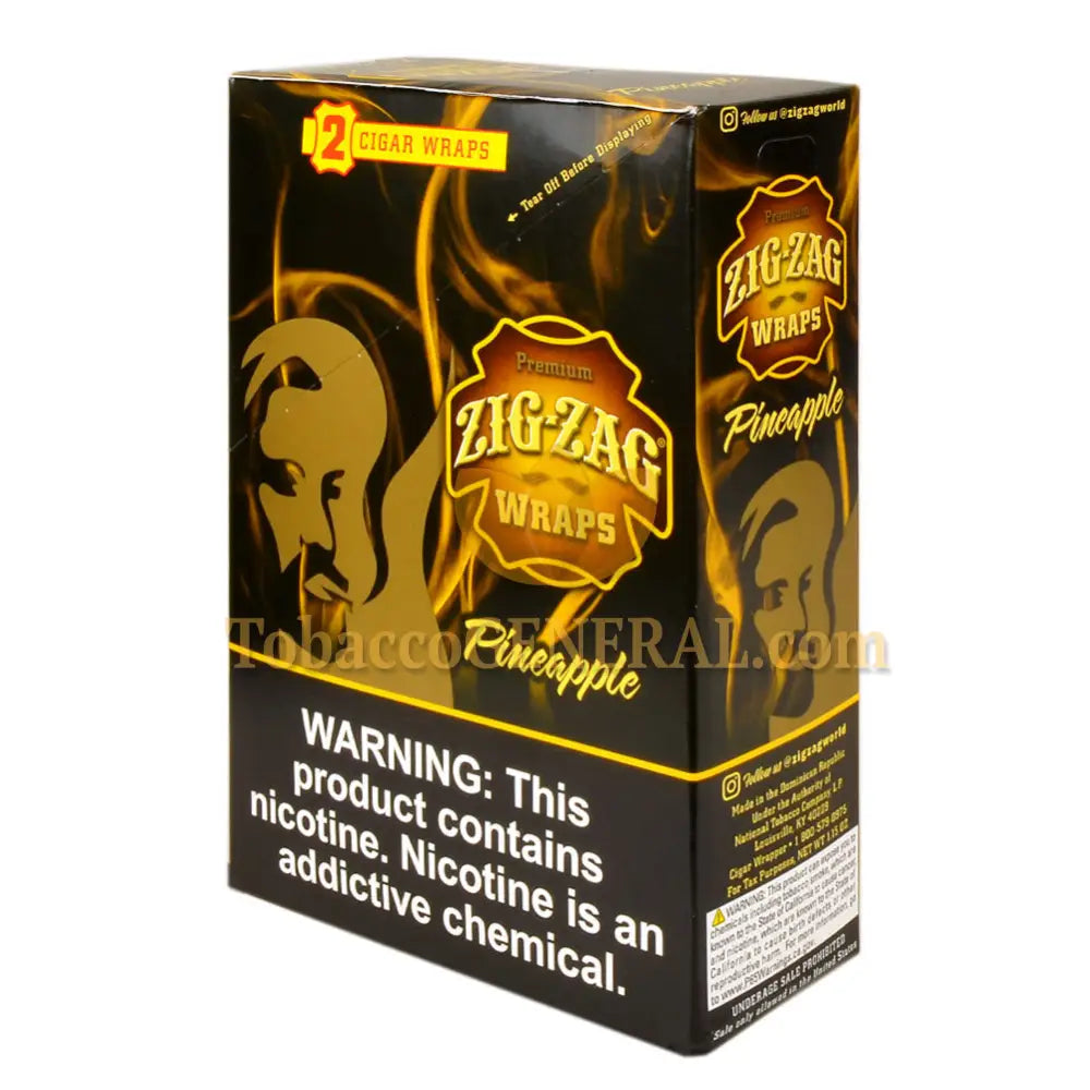 Zig Zag Wraps Premium Pineapple 25 Packs of 2
