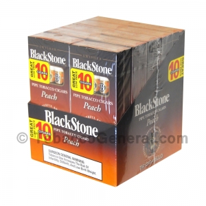 Blackstone Tip Peach Cigarillos 20 Packs of 5