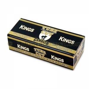 Gambler Tube Cut Filter Tubes King Size Gold (Light) 5 Cartons of 200