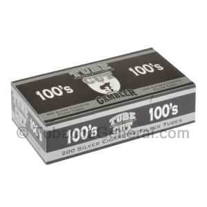 Gambler Tube Cut Filter Tubes 100 mm Silver 5 Cartons of 200
