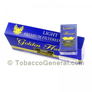 Golden Harvest Light Filtered Cigars 10 Packs of 20