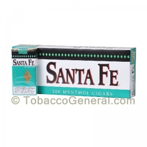 Santa Fe Filtered Cigars 10 Packs of 20 Menthol