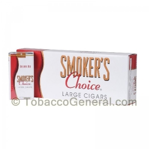 Smoker's Choice Original Red Filtered Cigars 10 Packs of 20