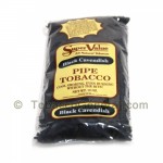 Super Value Black Cavendish Pipe Tobacco 12 oz. Pack - All Pipe