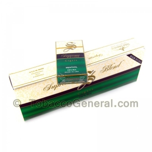 Supreme Blend Menthol Filtered Cigars 10 Packs of 20