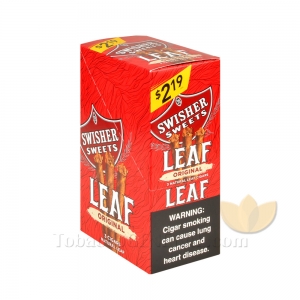 Swisher Sweets Leaf Original Cigars 3 for 2.19 Pre-Priced 10 Packs of 3