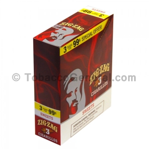 Zig Zag Sweets Cigarillos 3 for 99 Cents 15 Packs of 3