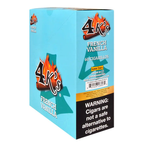 4 Kings Cigarillos 15 Packs of 4 Pre-Priced 1.49 French Vanilla Tobacco General 4 Kings Cigarillos 15 Packs of 4 Pre-Priced 1.49 French Vanilla Tobacco General