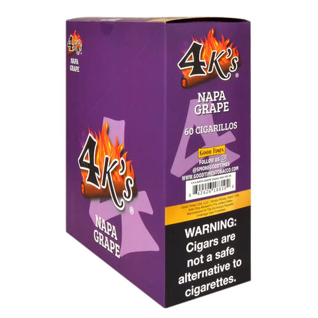 4 Kings Cigarillos 15 Packs of 4 Pre-Priced 1.49 Grape