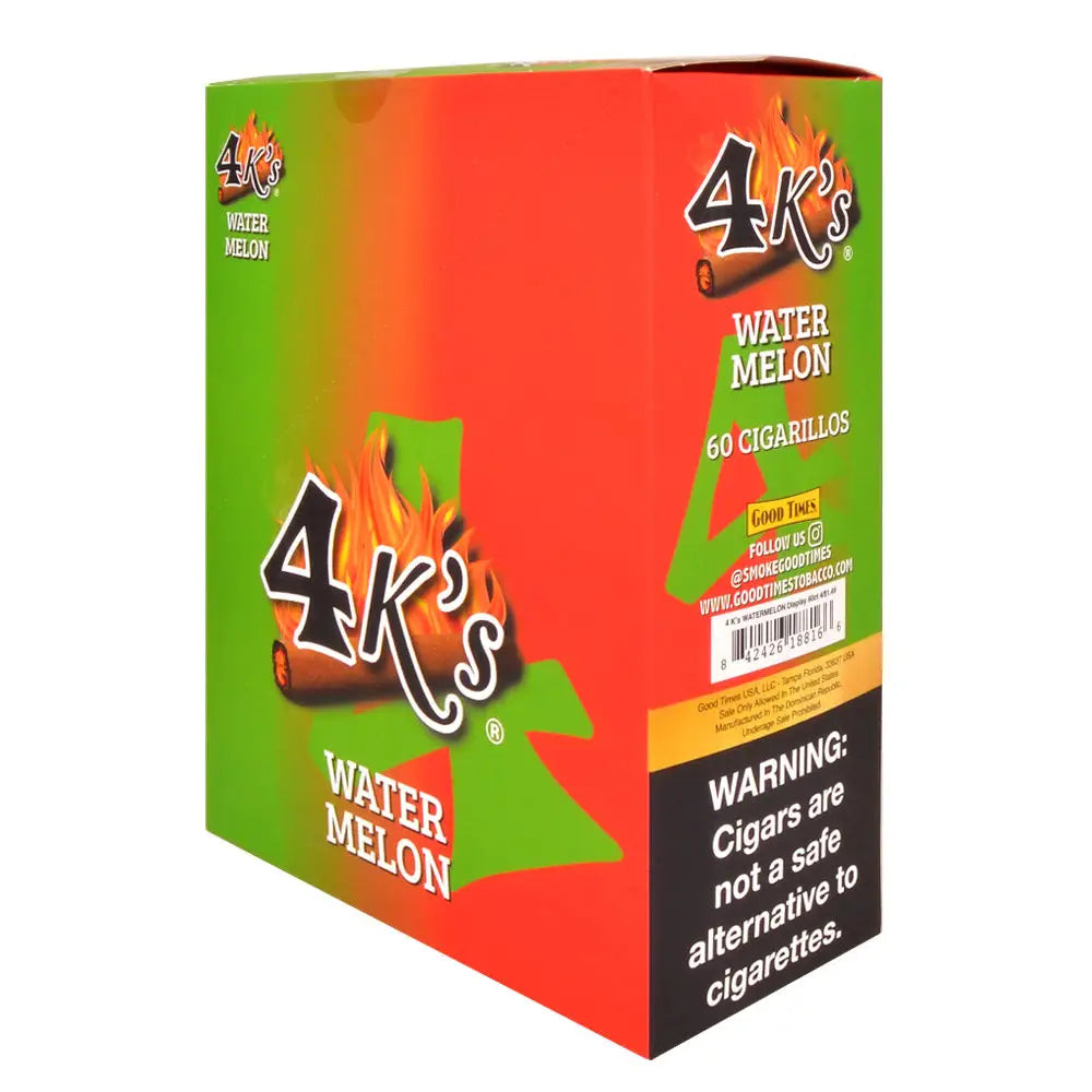 4 Kings Cigarillos 15 Packs of 4 Pre-Priced 1.49 Watermelon