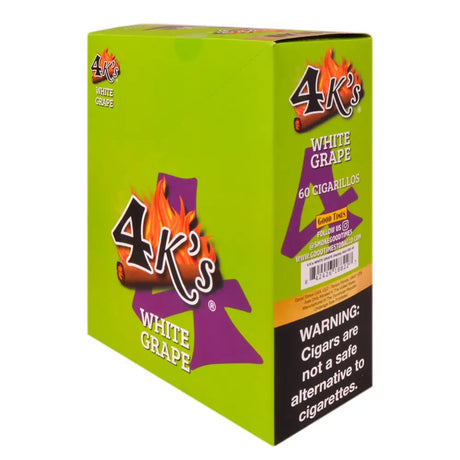4 Kings Cigarillos 15 Packs of 4 Pre-Priced 1.49 White Grape