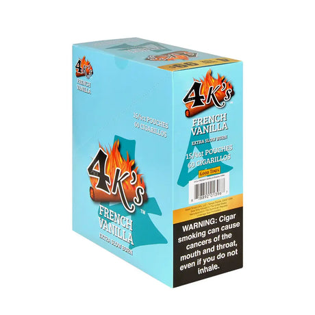 4 Kings Cigarillos 15 Packs of 4 Vanilla