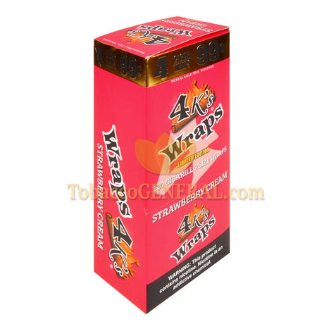4 Kings Strawberry Cream Wraps 99c Pre-Priced 30 Pouches of 4
