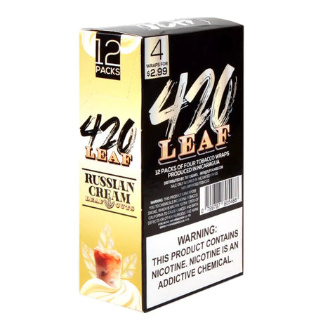 420 Leaf Wraps Russian Cream 12x4 Pre-Priced $2.99