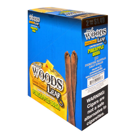 Good Times Sweet Woods Leaf Cigars 1.49 Pre-Priced 15 Packs of 2 Pineapple Soda