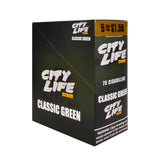 City Life Cigarillos 1.59 Pre-Priced 15 Packs of 5 Cigars Classic Green