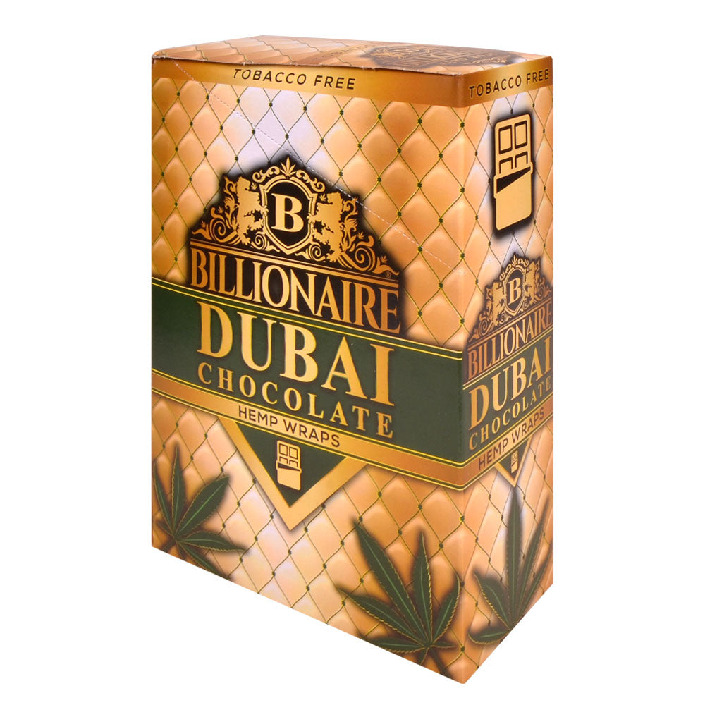 Billionaire Hemp Wraps Dubai Chocolate  25 Packs of 2