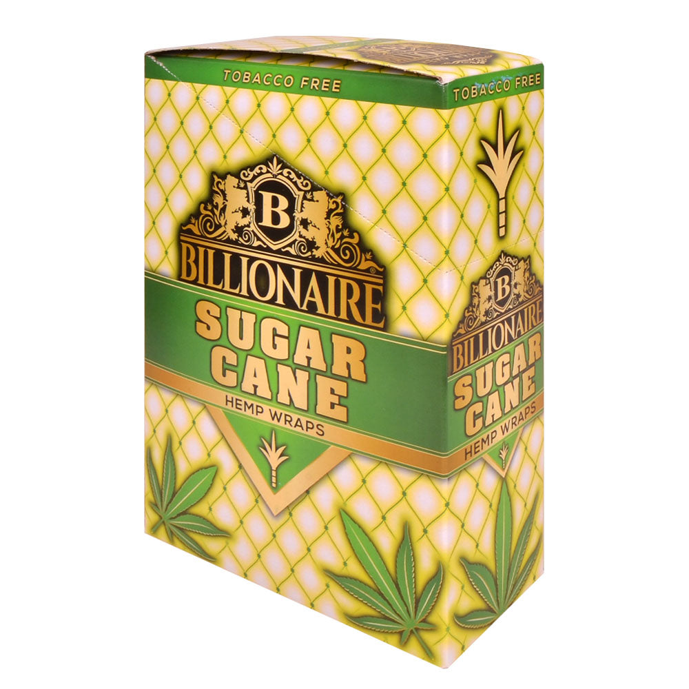 Billionaire Hemp Wraps Sugar Cane  25 Packs of 2