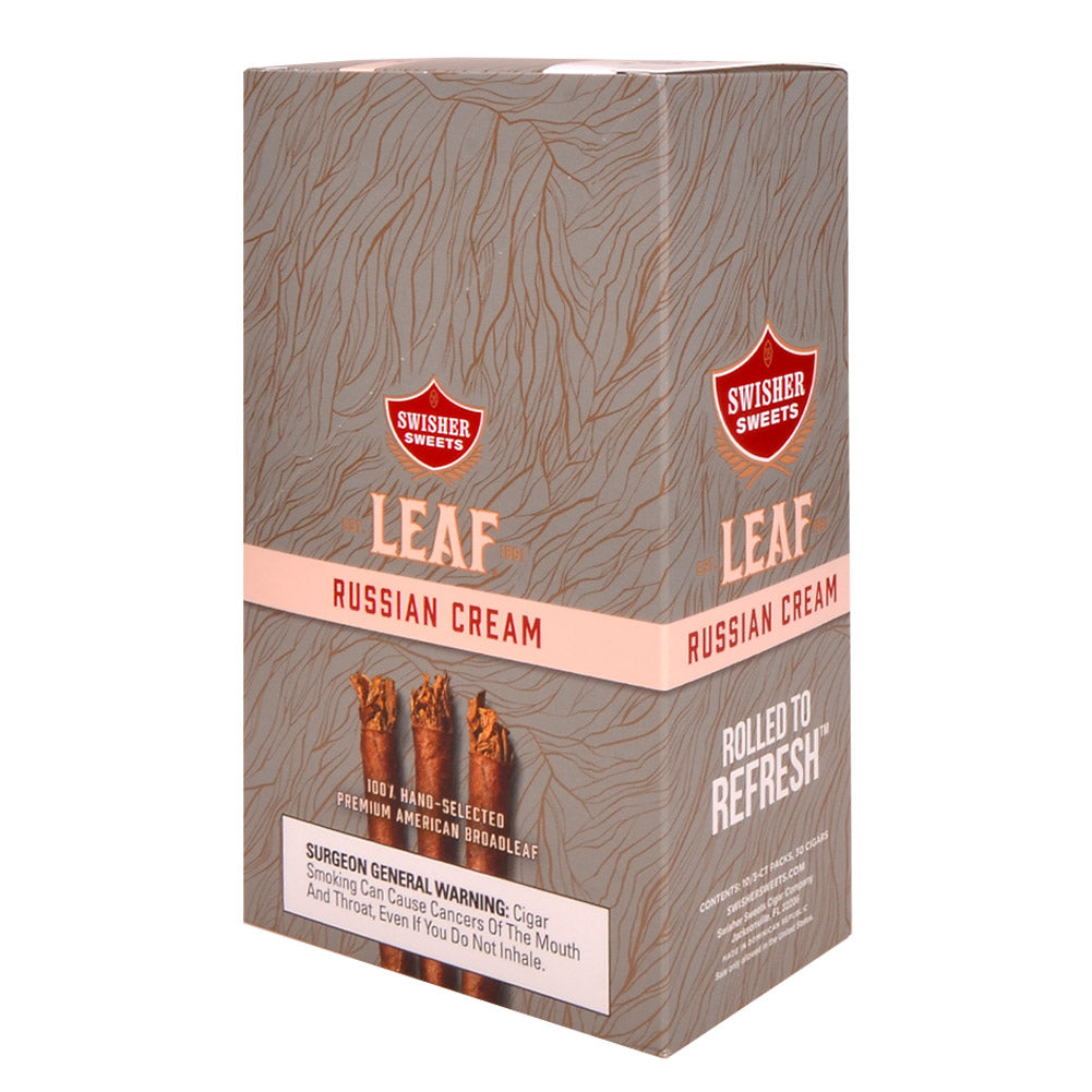 Swisher Sweets Leaf Russian Cream Cigars 3 for 2.79 Pre-Priced 10 Packs of 3