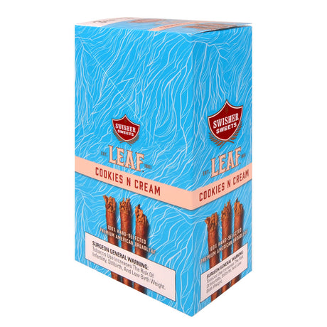 Swisher Leaf Cookies N Cream natural leaf cigars in 3-count pouch