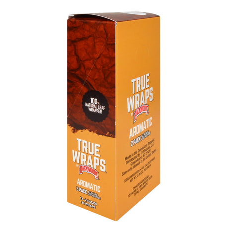 Backwoods True Wraps All-Natural Leaf Wrappers 12 Packs of 2 Aromatic