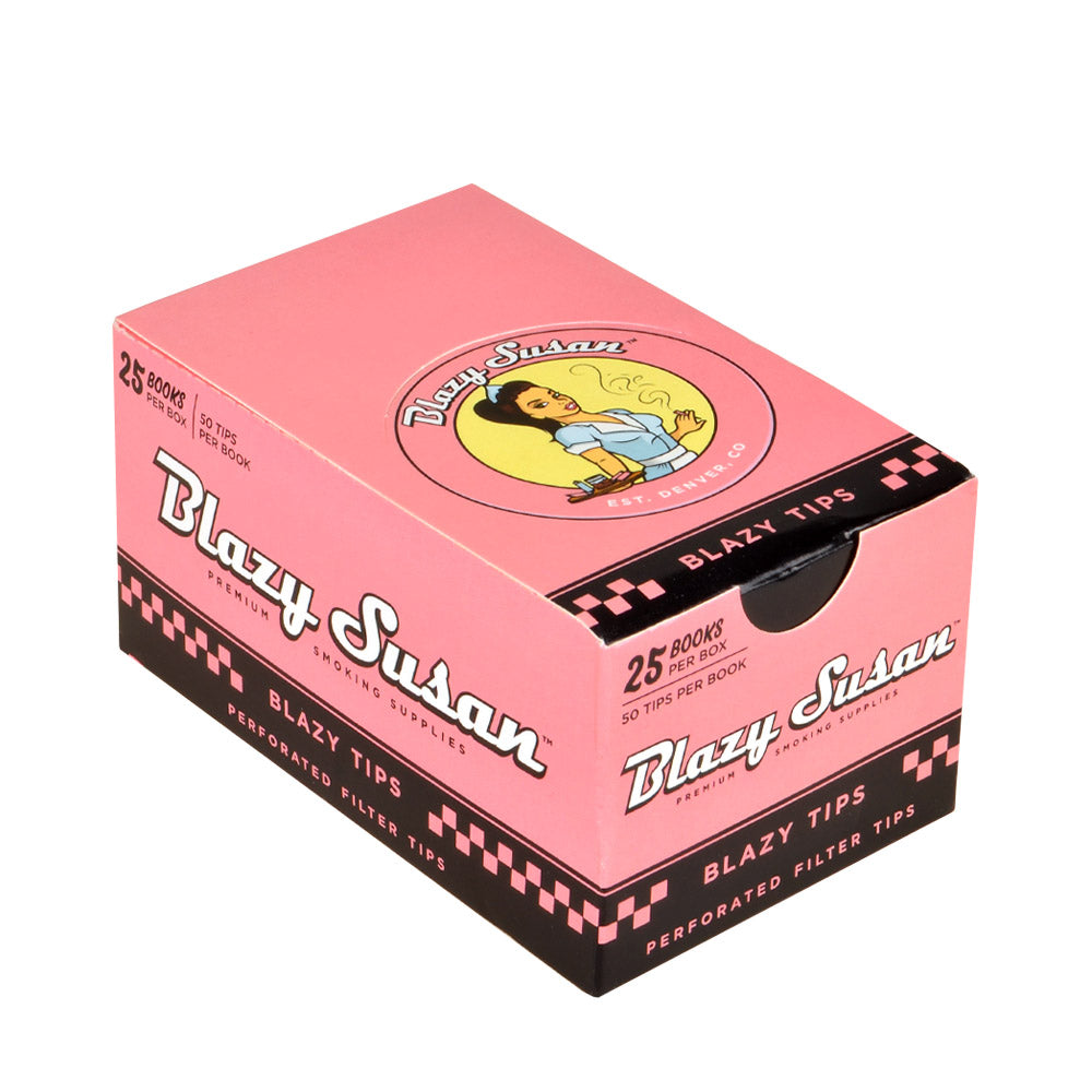 Blazy Susan Pink Perforated Filter Tips 25 Books of 50