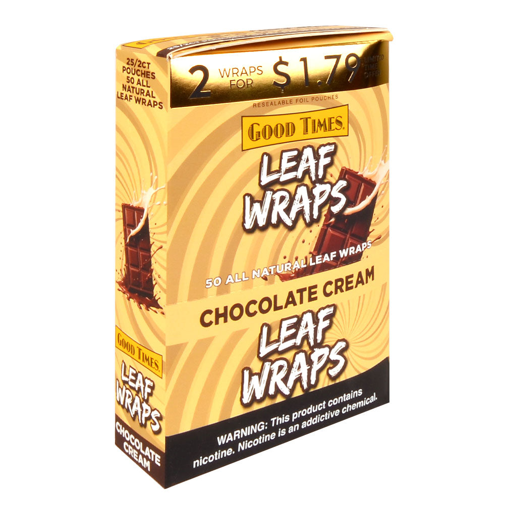 Good Times 2x$1.79 Chocolate Cream Leaf Wraps