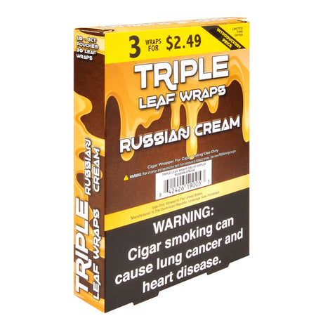 Good Time Russian Cream Triple Leaf Wraps 3x$2.49