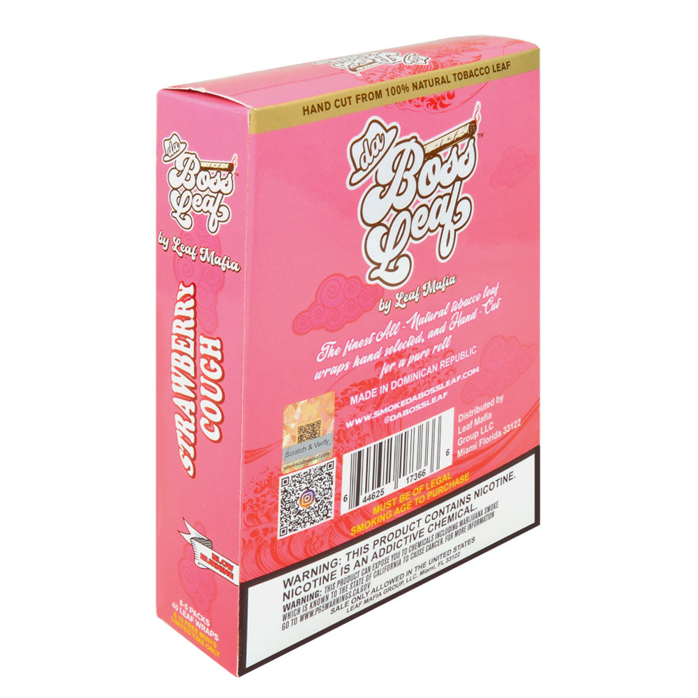 Da Boss Leaf Wraps Strawberry Cough 8 packs of 5