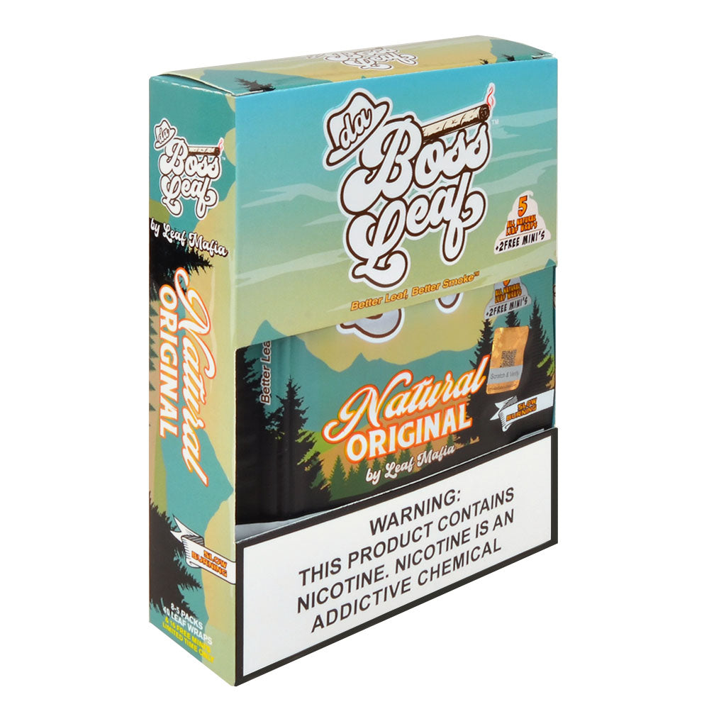 Da Boss Leaf Wraps Natural 8 packs of 5