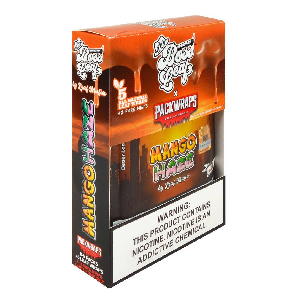 Da Boss Leaf Wraps Mango Haze 8 packs of 5