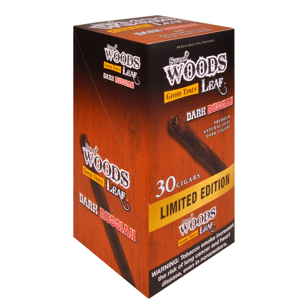 Good Times 6 packs of 5 Sweet Woods Leaf Dark Russian Cigarillos