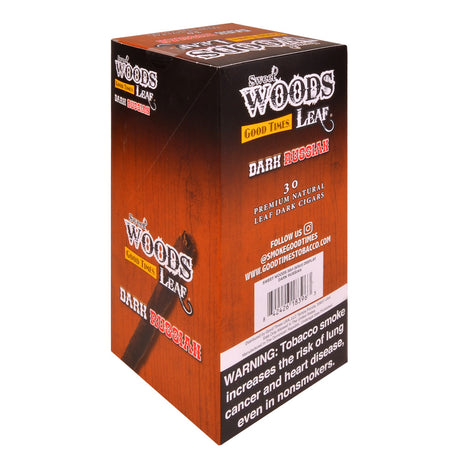 Good Times 6 packs of 5 Sweet Woods Leaf Dark Russian Cigarillos