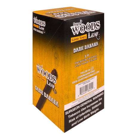 Good Times 6 packs of 5 Sweet Woods Leaf Dark Banana Cigarillos