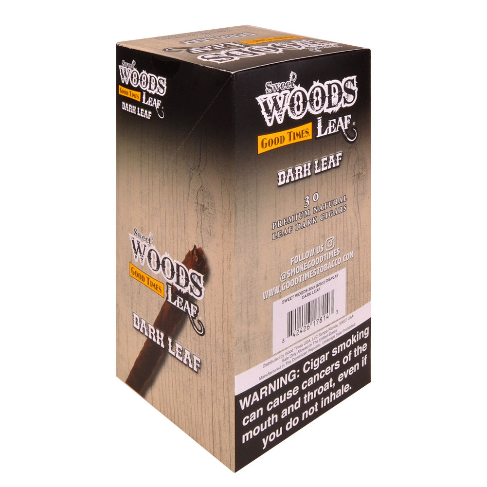 woods tobacco leaf Good Times 6 packs of 5 Sweet Woods Dark Leaf Cigarillos