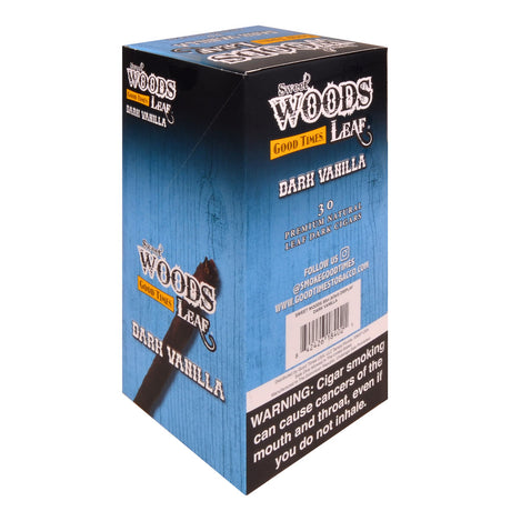 Good Times 6 packs of 5 Sweet Woods Leaf Dark Vanilla Cigarillos