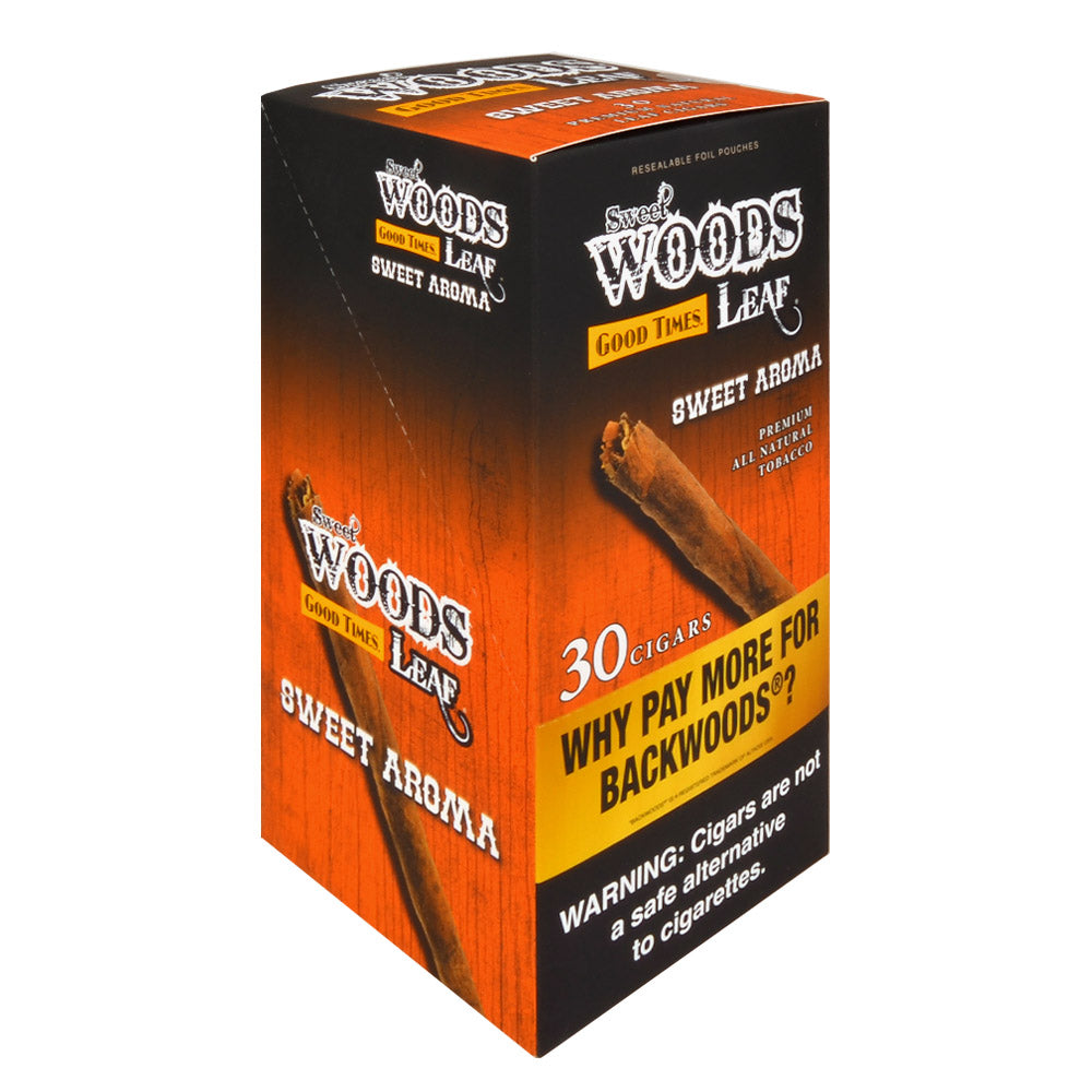 Good Times 6 packs of 5 Sweet Woods Leaf Sweet Aroma Cigarillos