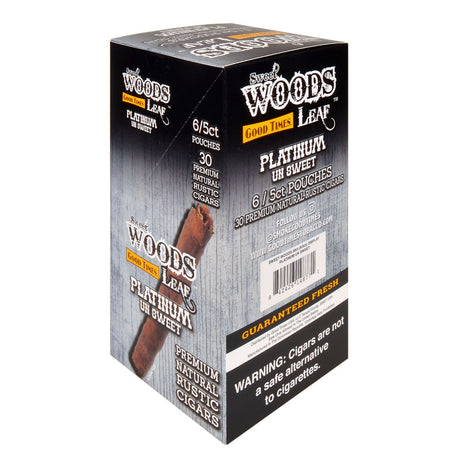 Good Times 6 packs of 5 Sweet Woods Leaf Platinum Cigarillos