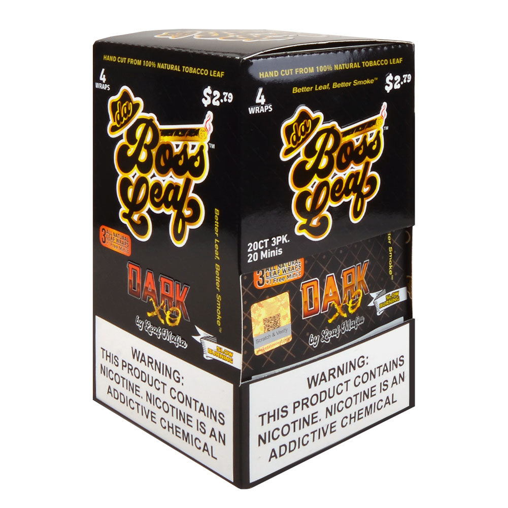 Da Boss Dark XO Leaf Wraps 20 packs of 4, $2.79 pre-price