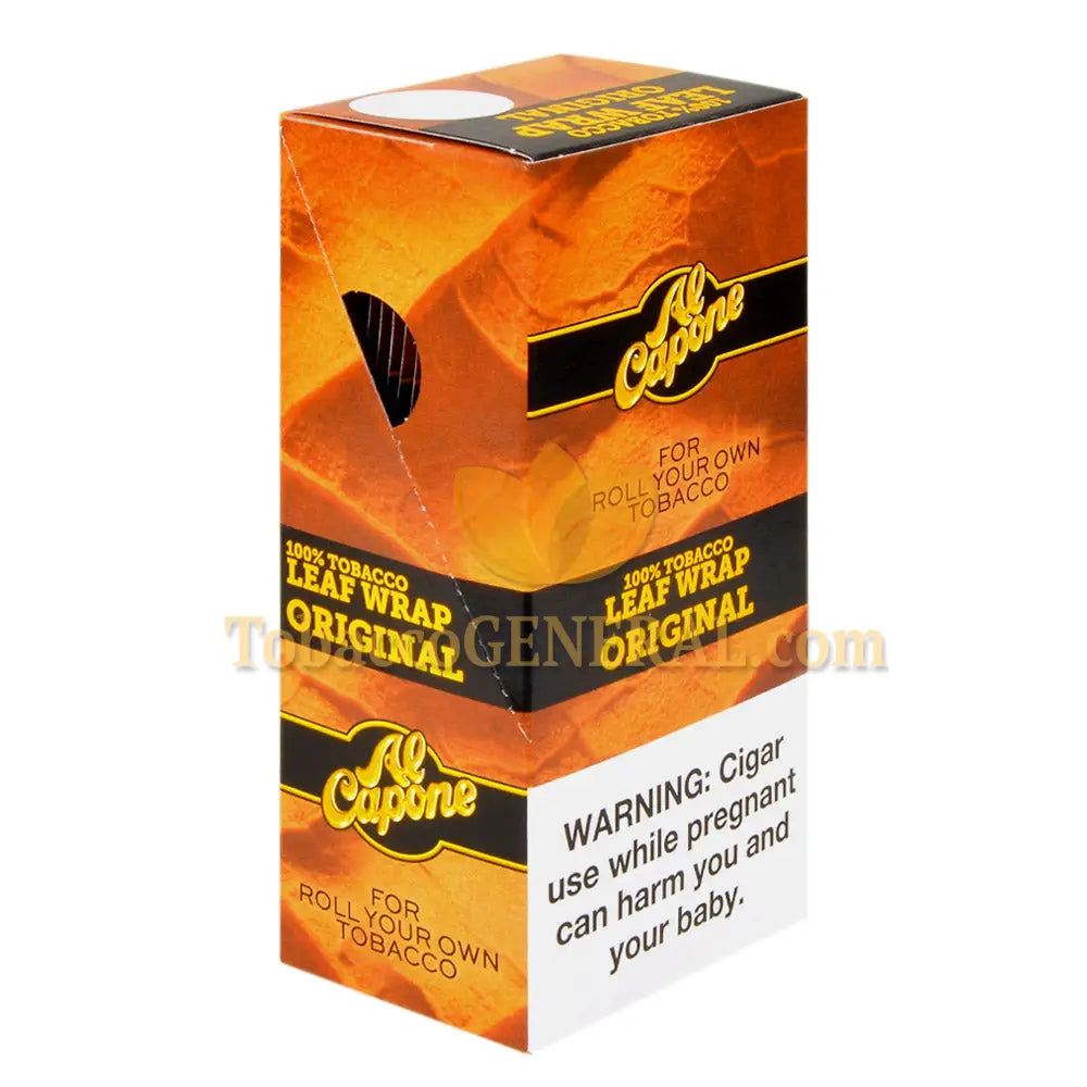 Capone Wrapper Al Capone Tobacco Leaf Wraps Original Pack of 18