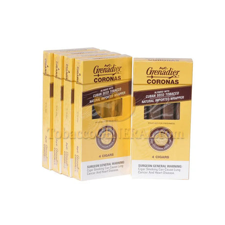 AyC Grenadiers Coronas Dark Cigars 5 Packs Of 4 1