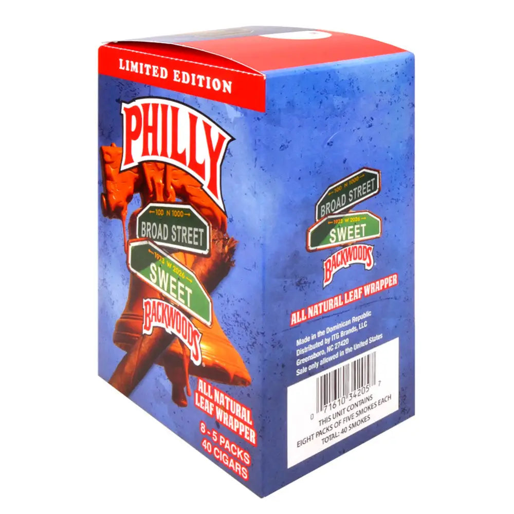 Backwoods Broad Street Sweet Cigars 8 Packs of 5