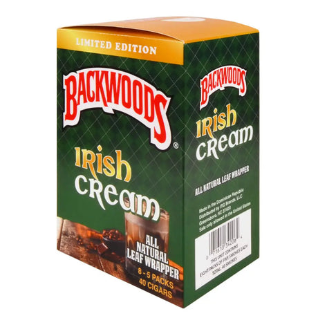 Backwoods Irish Cream Cigars 8 Packs of 5