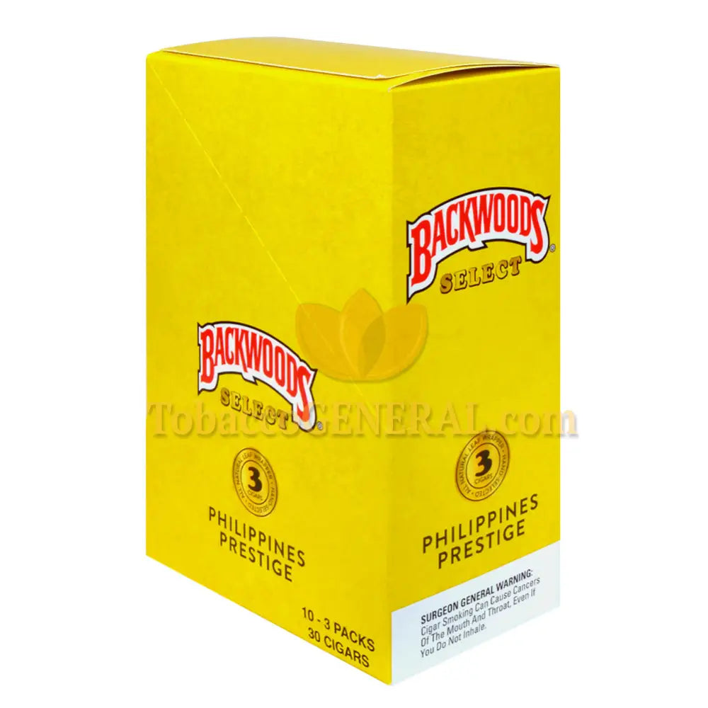 prestige tobacco Backwoods Select Philippines Prestige cigars, 10 packs of 3