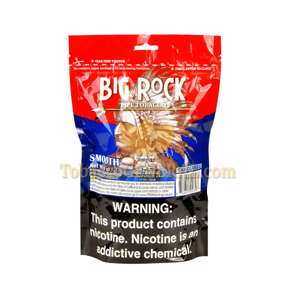 tobacco usa Big Rock Smooth Pipe Tobacco 6 oz. Pack
