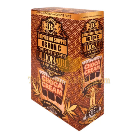 Billionaire Hemp Wraps Choco Cream 25 Packs of 2
