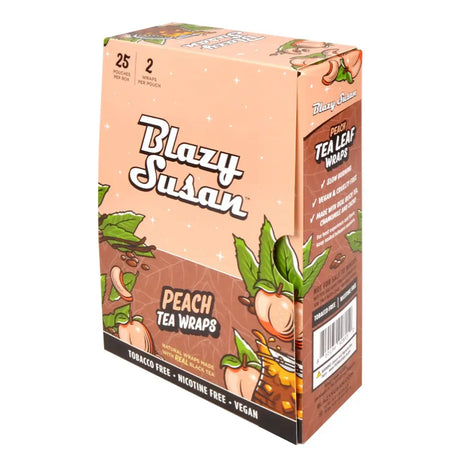 Blazy Susan Peach Tea Wraps 25 Pouches of 2