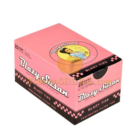 Blazy Susan Pink Perforated Filter Tips 25 Books of 50