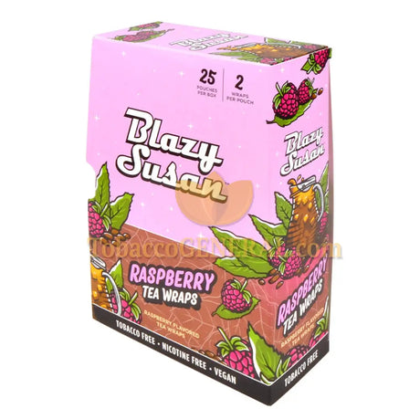 Blazy Susan Raspberry Tea Wraps 25 Pouches of 2